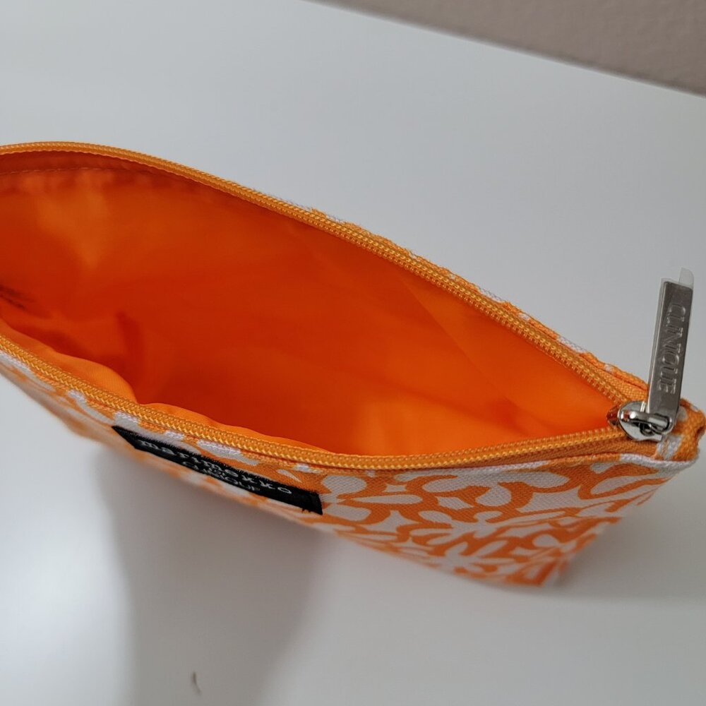 Marimekko for Clinique Orange Floral Cosmetic Bag - Picture 8 of 8